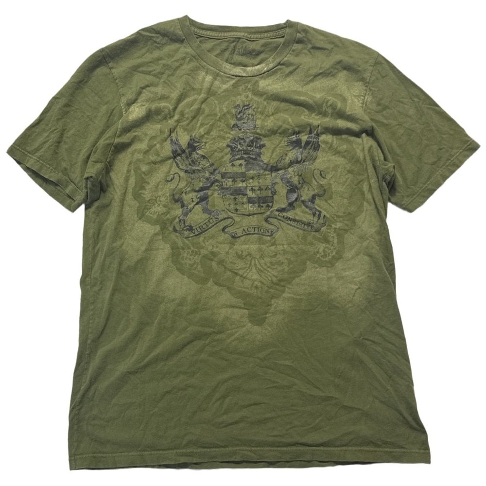 Y2K JM men's affliction style tiger of sweden graphic tee, L.